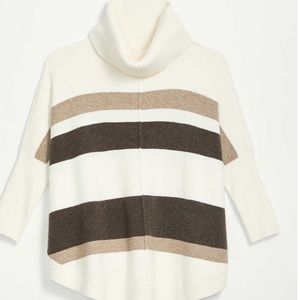 NEW/NEVER WORN! LOFT Striped Shirttail Poncho